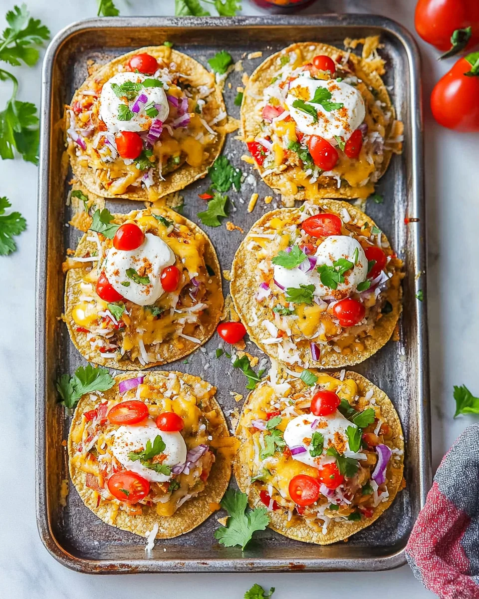 Hähnchen-Tostadas vom Blech: Einfach und lecker!