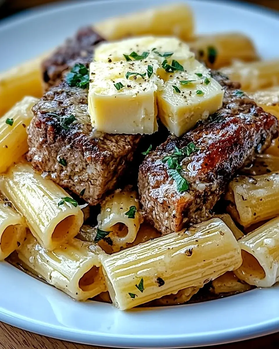 Knoblauch-Butter-Rinderfilet mit Käse-Rigatoni: So gelingt's!
