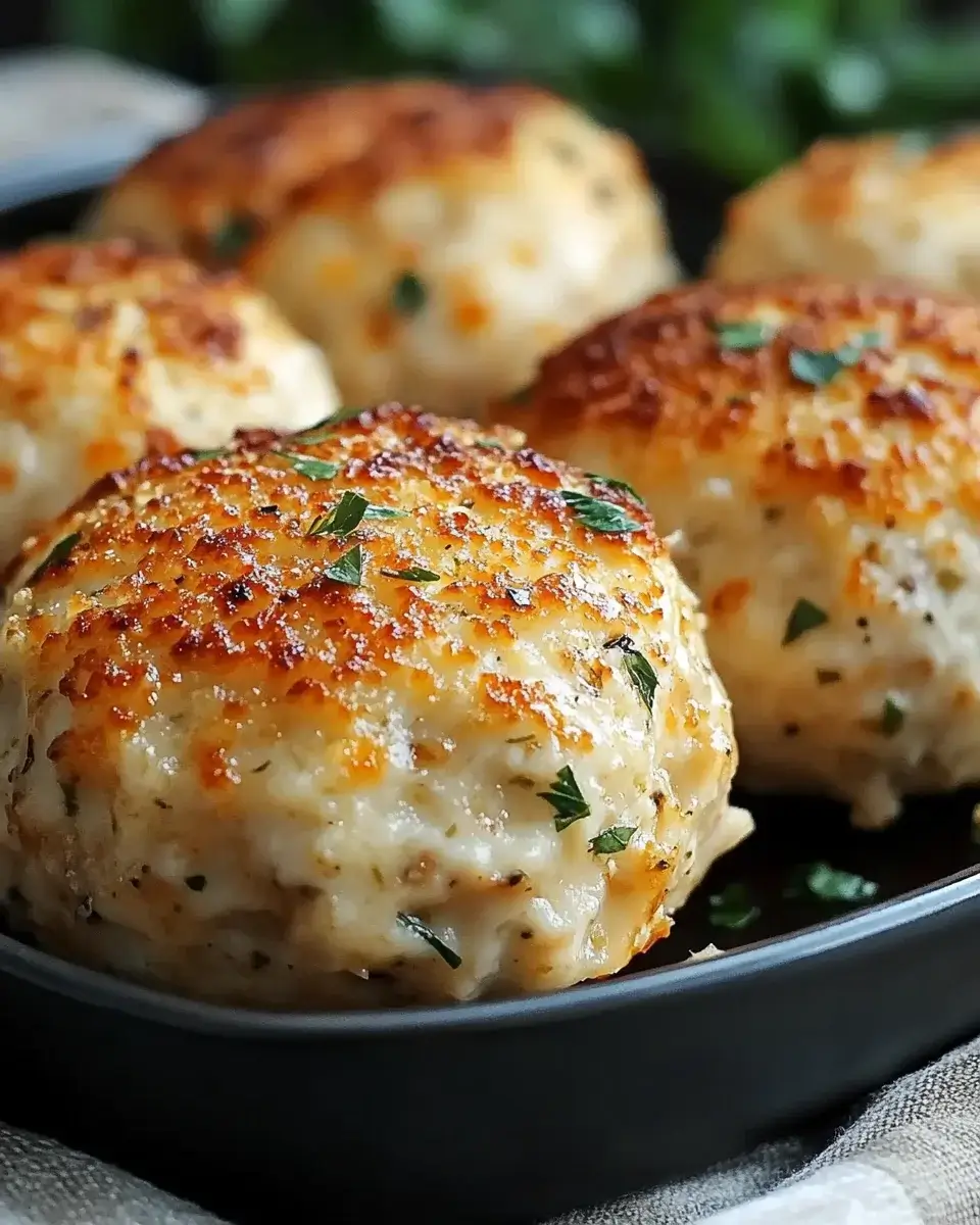 Knoblauch-Parmesan-Hähnchenfrikadellen zubereiten leicht gemacht!