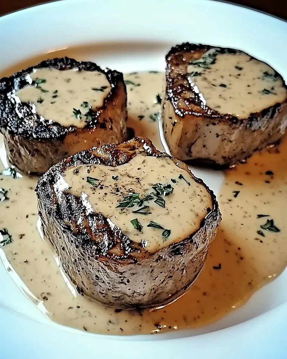 Zartes Steak mit würziger Bourbon-Knoblauch-Sahnesauce genießen!