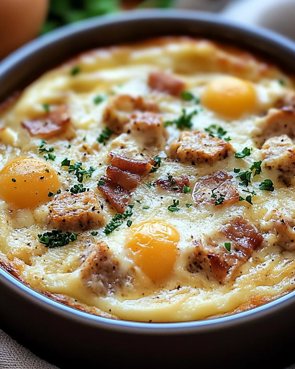 Herzhafter Bergmanns-Frühstücksauflauf: Ein Genuss!