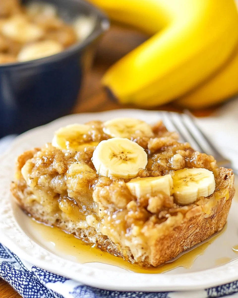 Übernachtete Bananen-Französischer Toast Auflauf leicht gemacht!