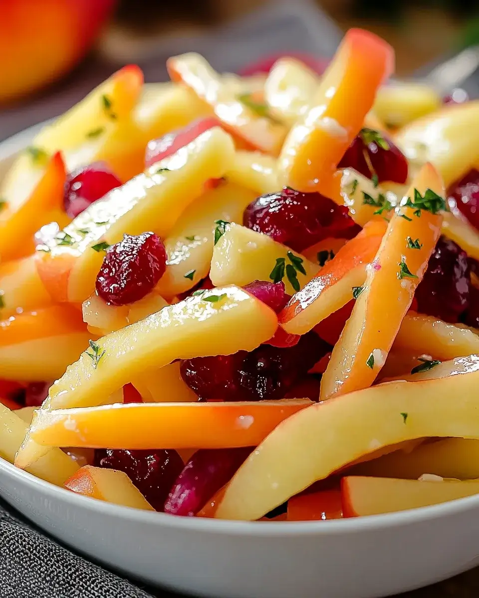 Apfel-Cranberry-Möhren-Salat: Ein erfrischendes Rezept!