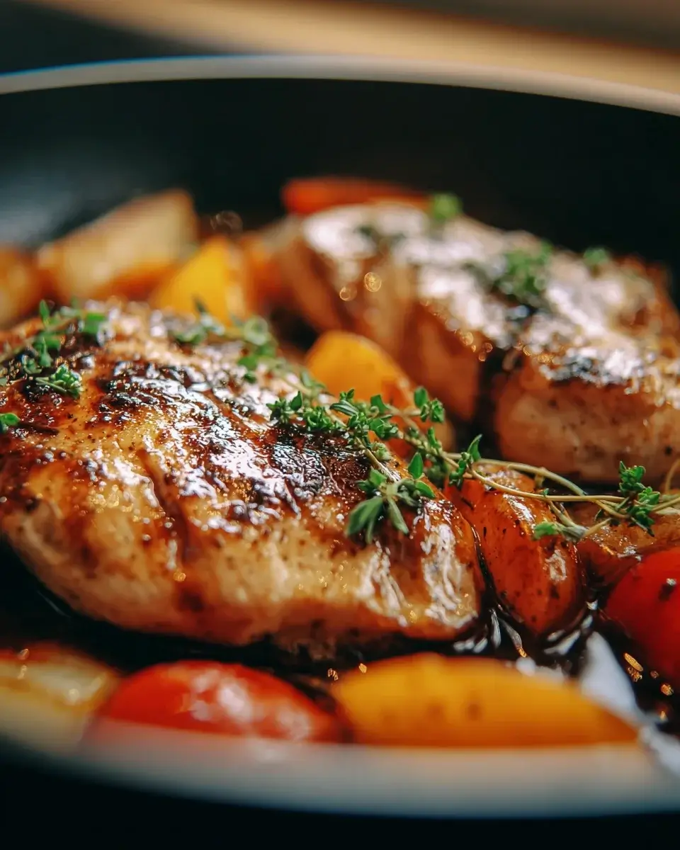 Balsamico-Hühnchen aus einer Pfanne: Einfach lecker!