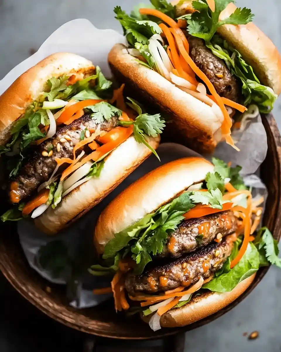 Banh Mi Burger mit Schweinefleisch: Raffiniert und lecker!