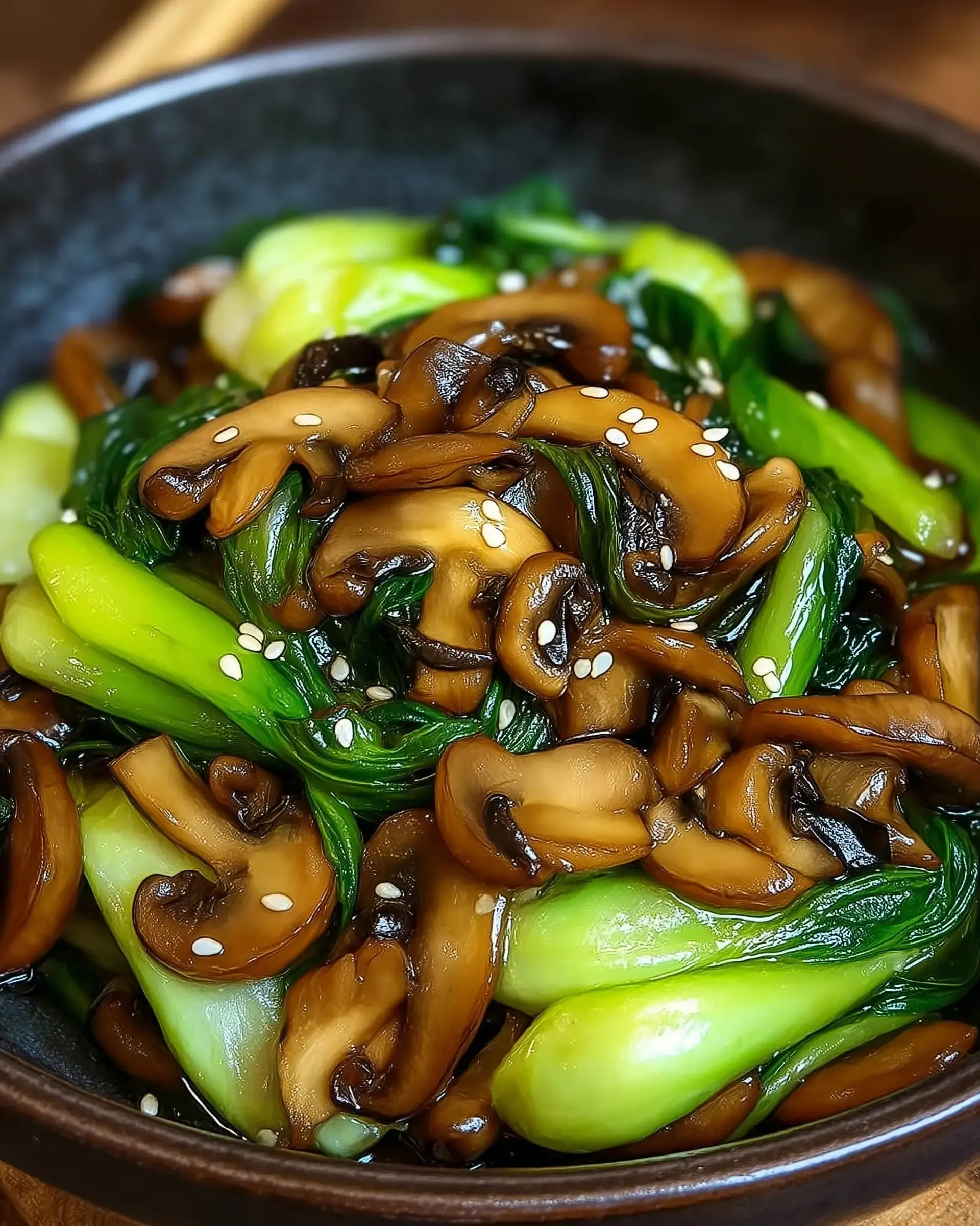 Bok Choy und Pilz Pfanne: Leckeres Rezept entdecken!