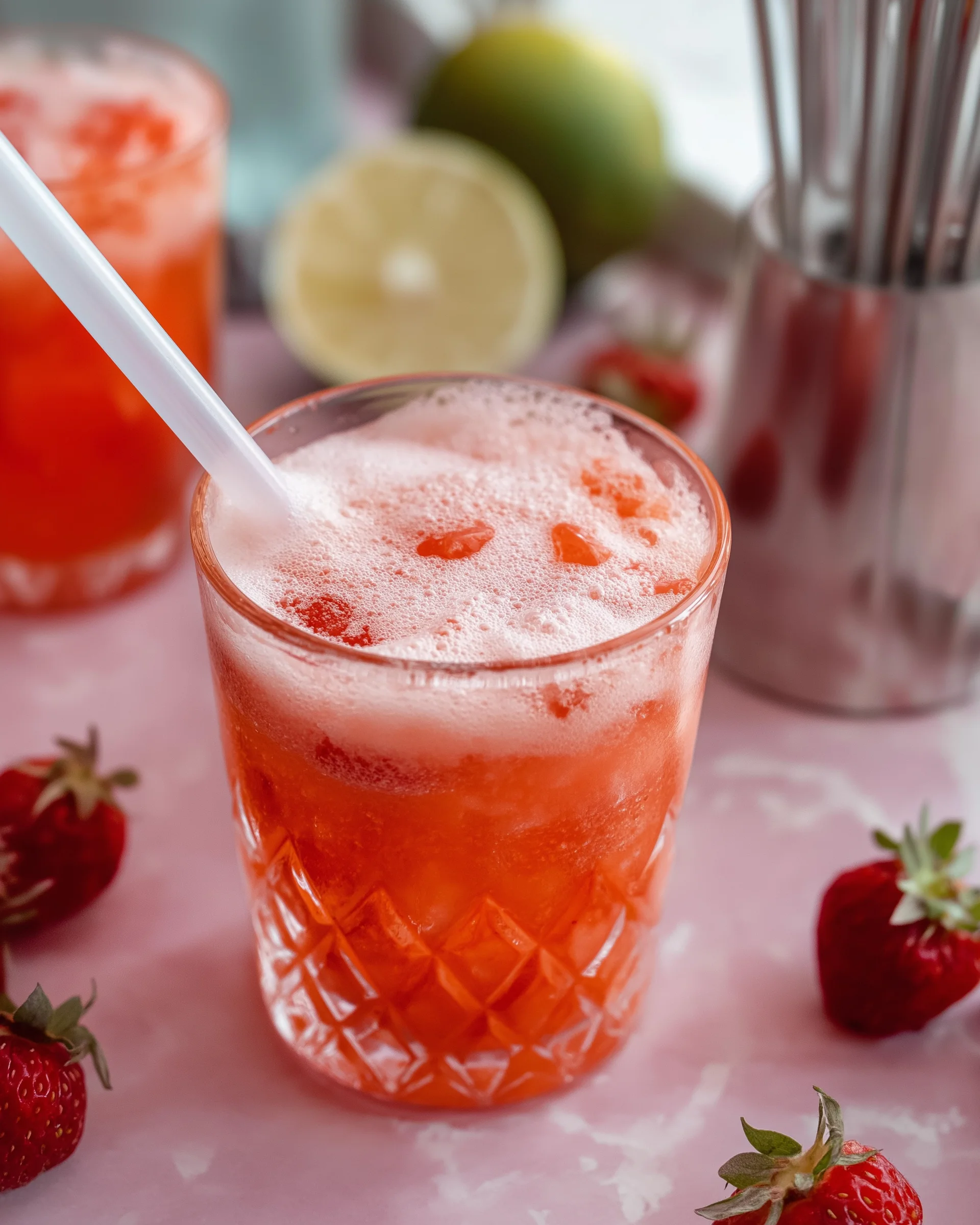 “Erdbeer-Gin-Fizz: Ein erfrischendes Sommerrezept!”