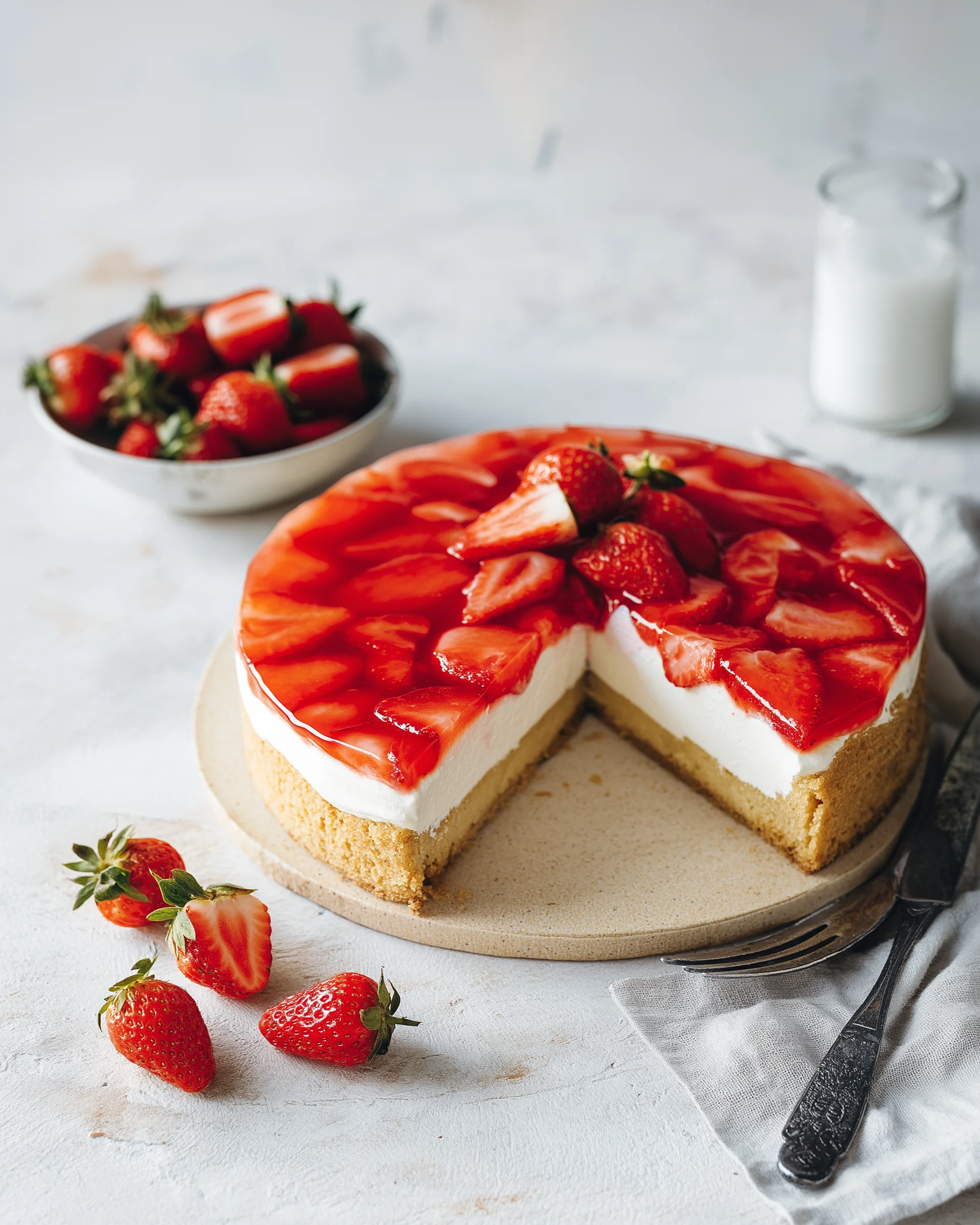 Erdbeerkuchen mit Schmand: Ein Traum für jede Feier!