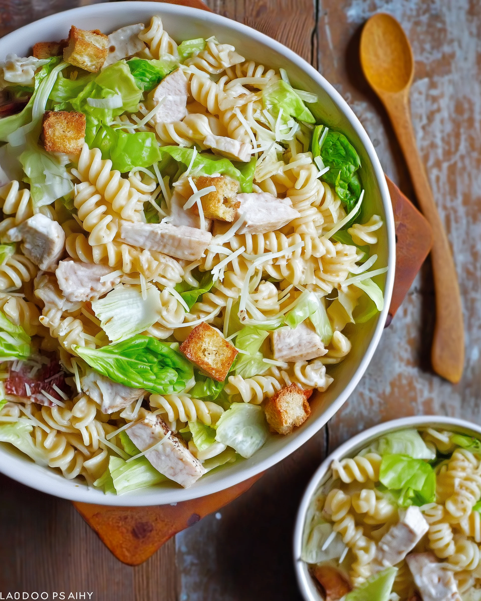 Hähnchen-Caesar-Pasta-Salat: Ein köstliches Rezept!