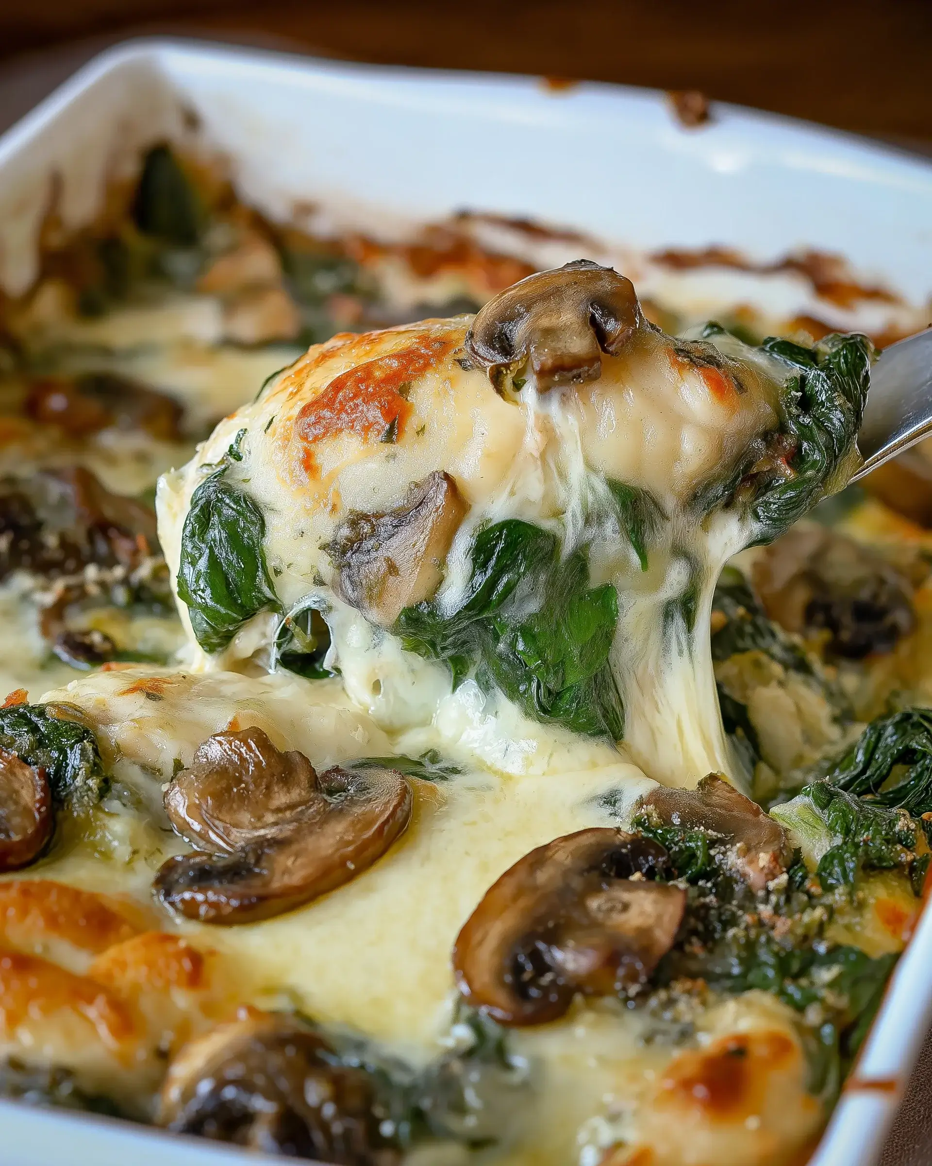 Hähnchen-Spinat-Pilz-Auflauf: So gelingt das Rezept!