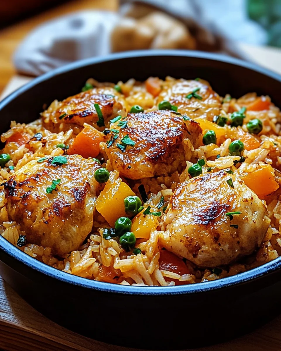 Hähnchen mit Reis aus einem Topf: Schnelle 1-Pfannen-Mahlzeit!