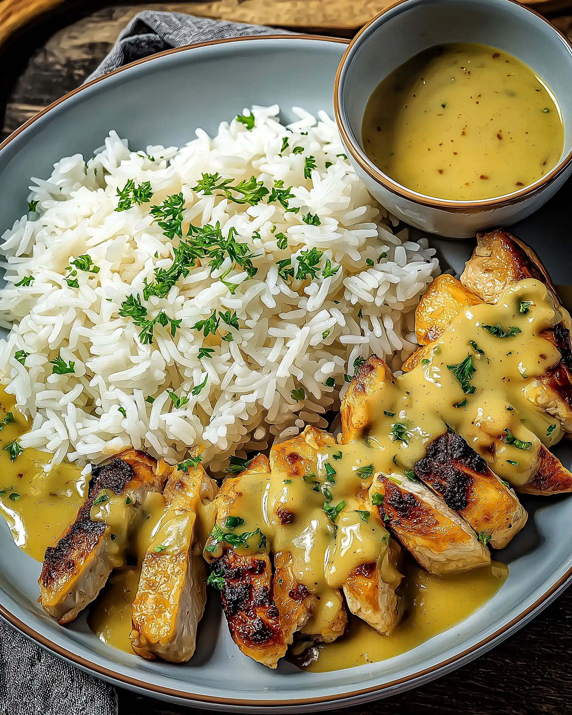 Honig-Senf-Hähnchen mit Reis: Ein Rezept für Genießer!