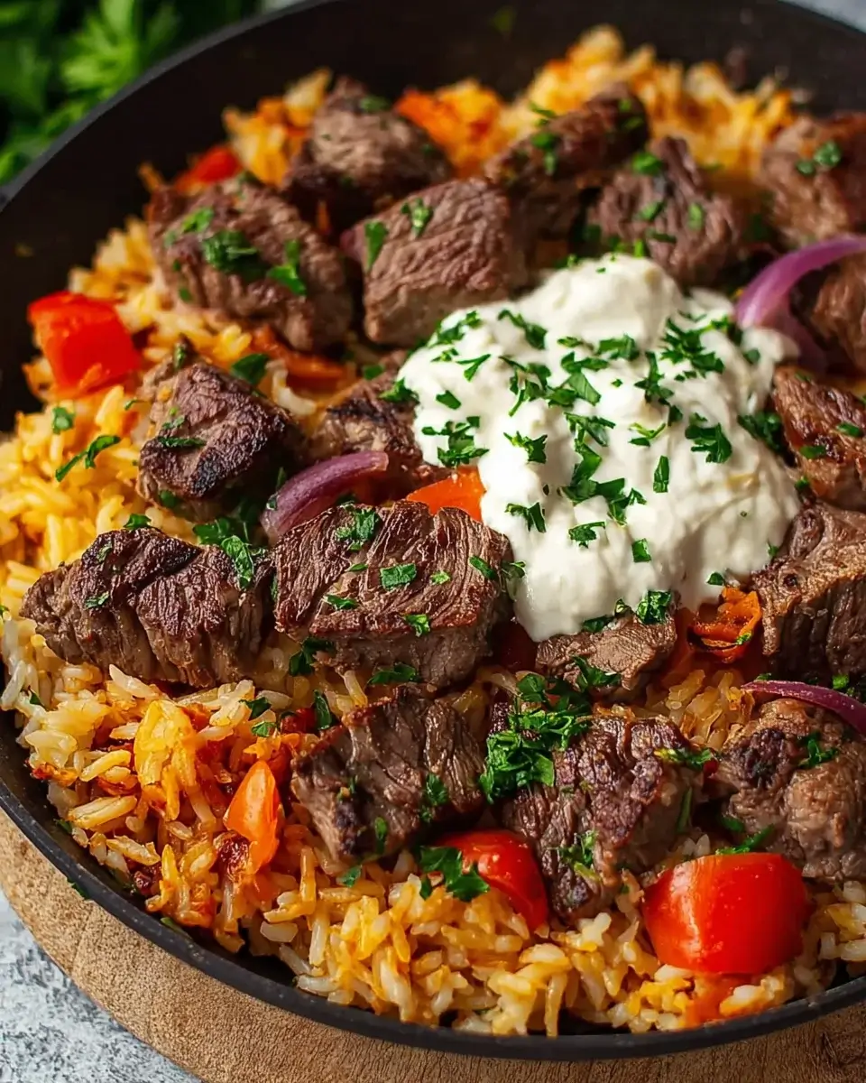 Käse-Rindersteak mit Reis: Ein unwiderstehliches Rezept!
