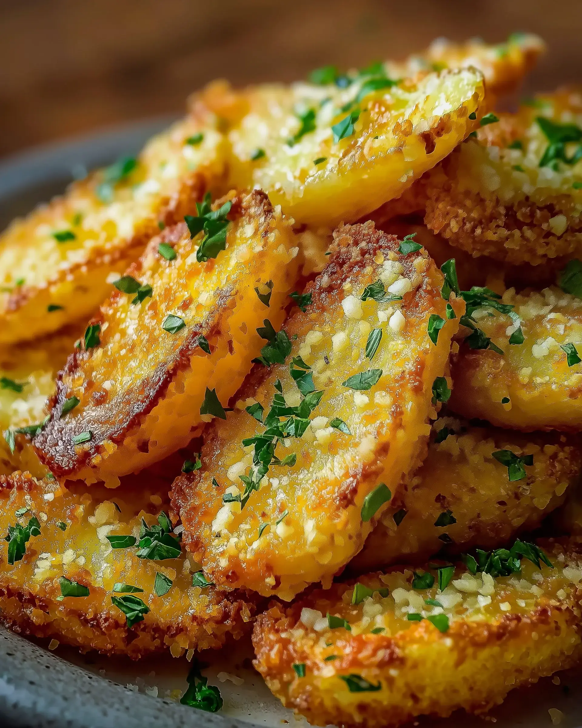 Knusprige Knoblauch-Parmesan-Kartoffelspalten lecker zubereitet!