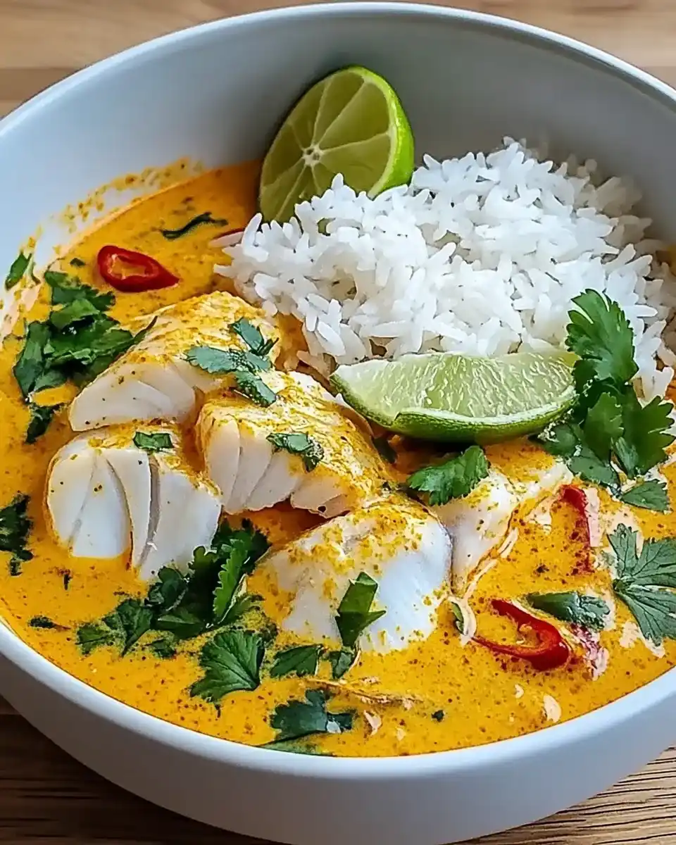 Kokos-Limetten-Fischcurry mit Jasminreis: Schnell zubereitet!