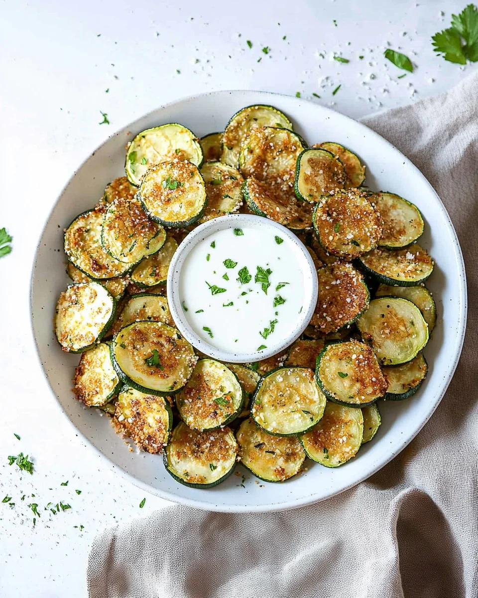 Krosse Zucchini-Chips mit Joghurt-Dip: So einfach gelingt's!