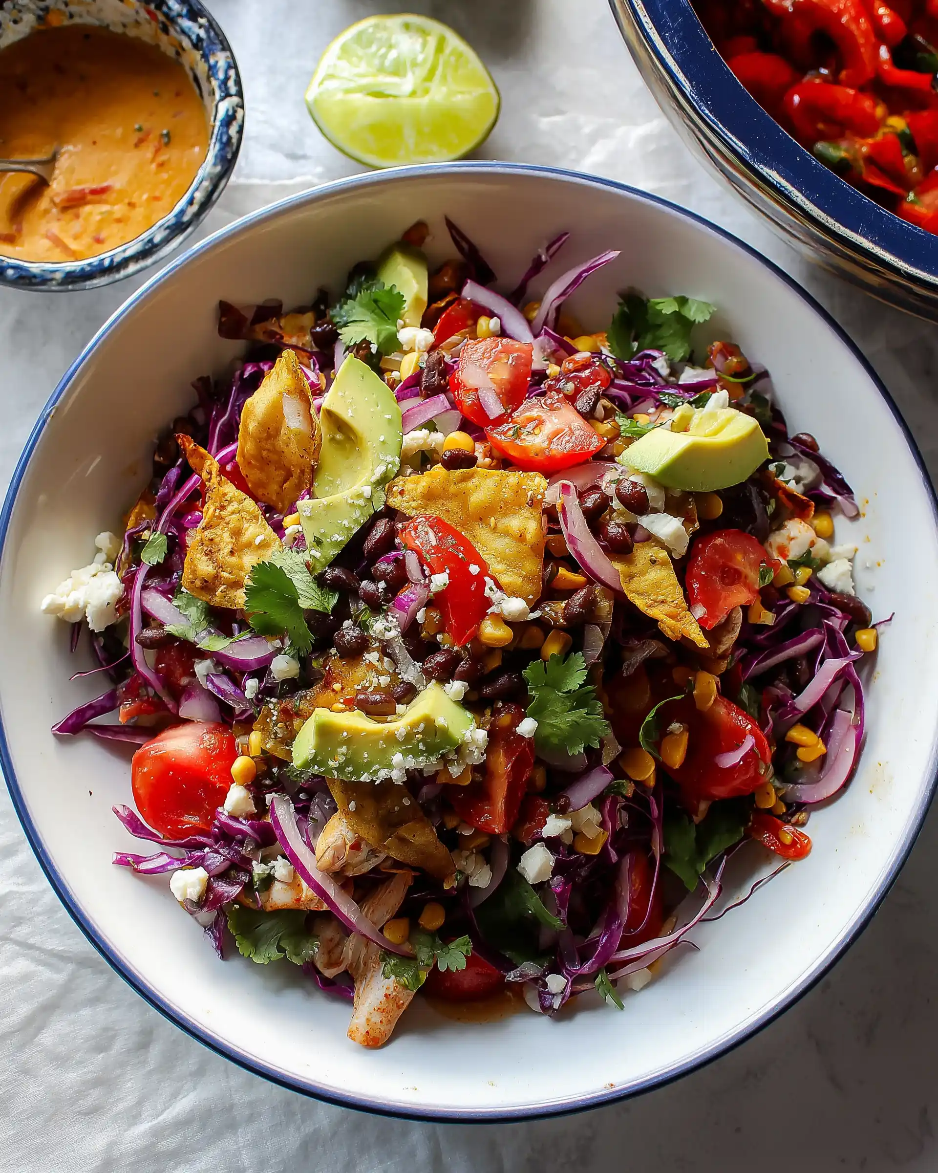Mexikanischer Hähnchen-Chop-Salat: Schnell & lecker!