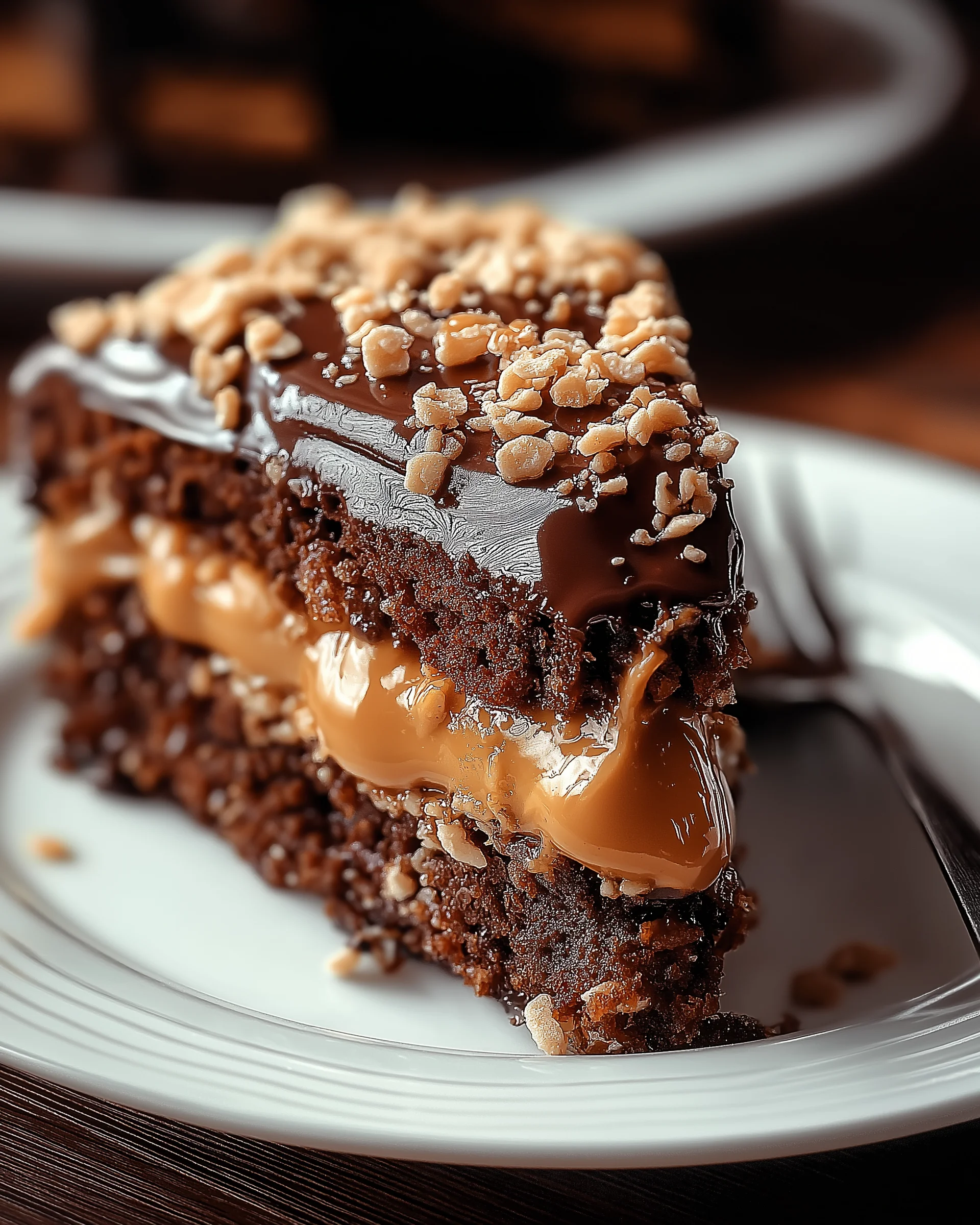 Schokoladen-Karamell-Toffee-Crunch-Kuchen: So gelingt er!