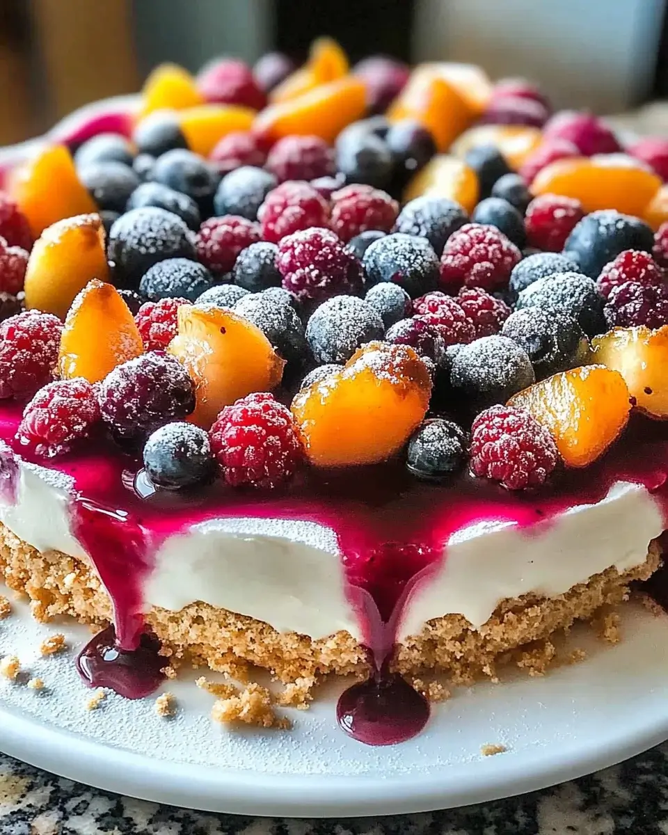 Sommerbeeren-Pfirsich-Käsekuchen: Ein Genuss für jeden!