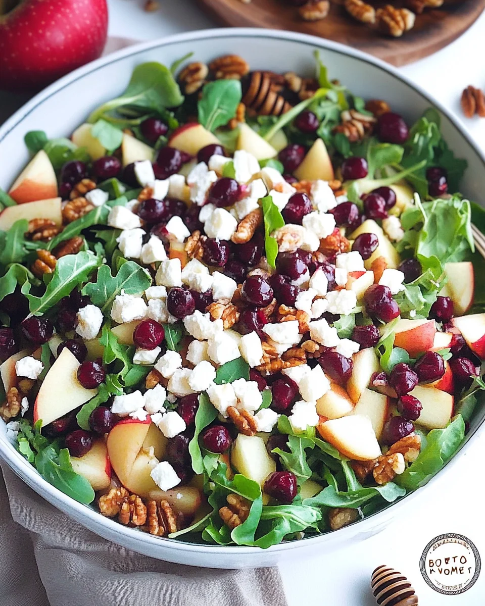 Herbstlicher Honig-Apfel-Feta-Salat: Lecker & gesund!