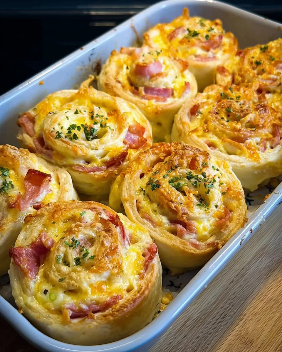 Frühstücksrollen mit Rührei, Käse und Speck einfach zubereiten!