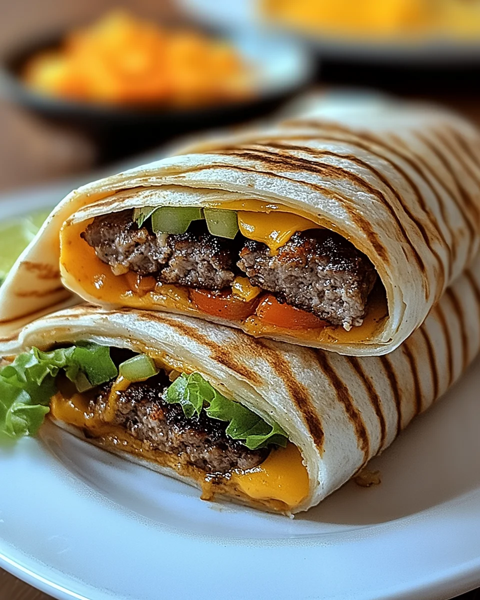 Gegrillte Cheeseburger-Wraps: Ein köstliches Rezept!