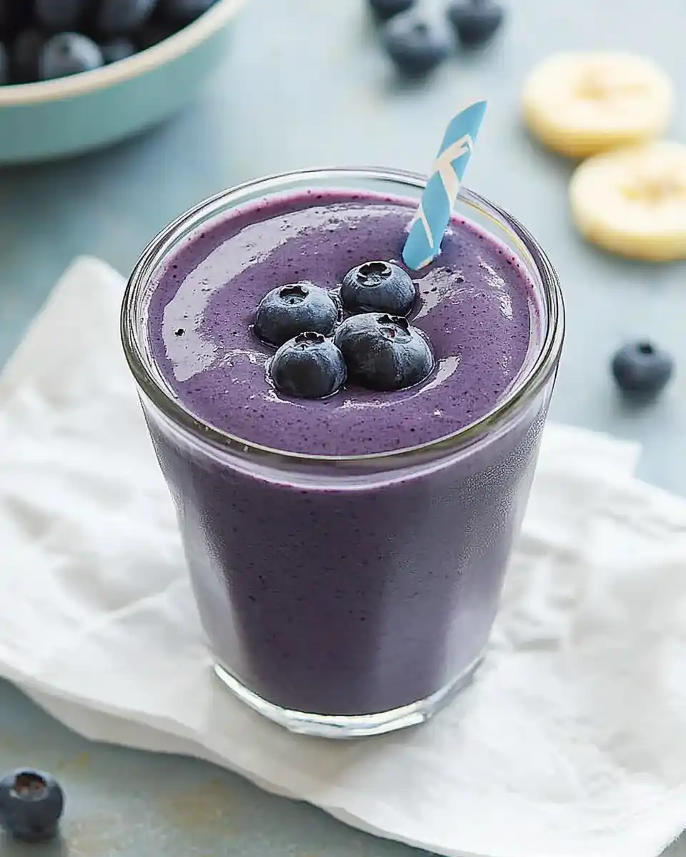 Blaubeer-Bananen-Hafer-Smoothie: Gesund & lecker!