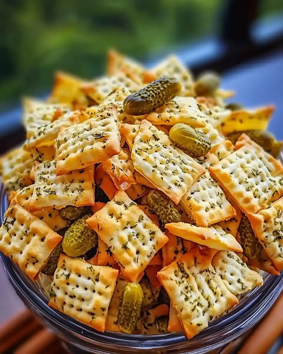 Dill-Gurken-Chex-Mix: Ein unwiderstehlicher Snack!