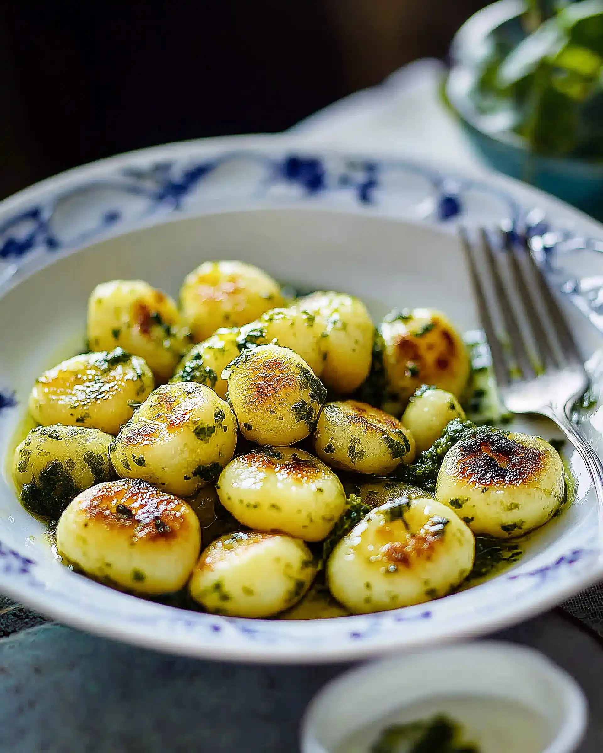 Gnocchi mit Frühlingspesto aus Blattspinat und Petersilie: So einfach gelingt’s!
