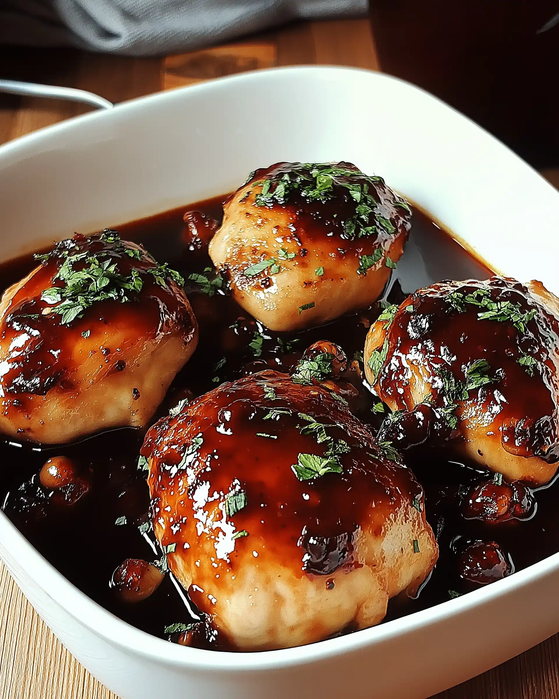 Hähnchen mit Preiselbeer-Balsamico-Glasur: Ein Genuss!