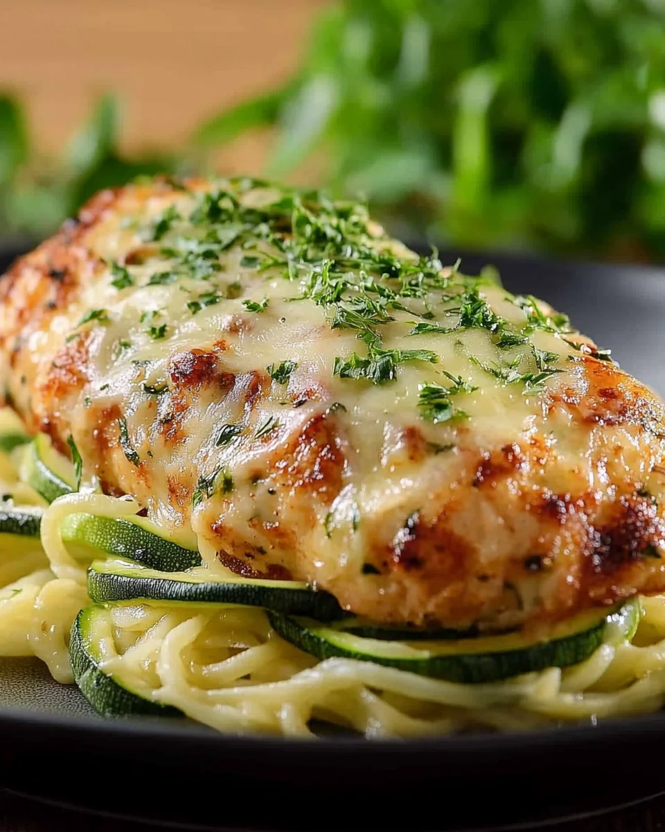 Hähnchenbrust auf Zucchini-Bett: Ein einfaches Rezept!