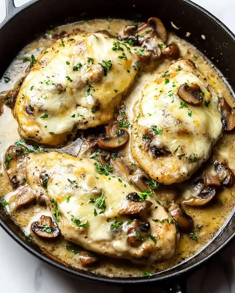 Hähnchenbrust mit Mozzarella und Champignons in Weißwein – Ein köstliches Rezept für jeden Anlass!