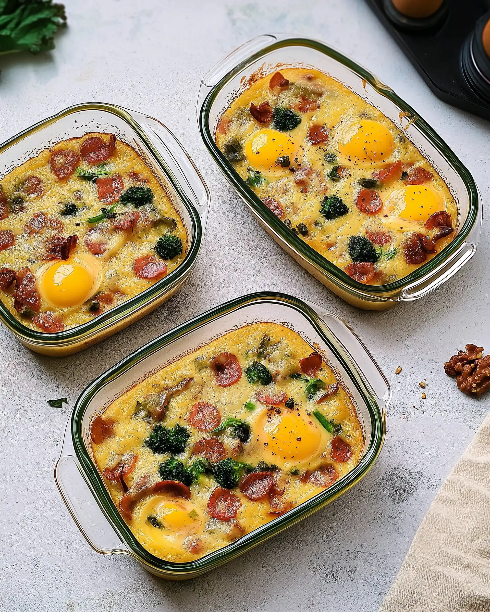 Herzhafter Frühstücksauflauf mit Eiern und Gemüse genießen!