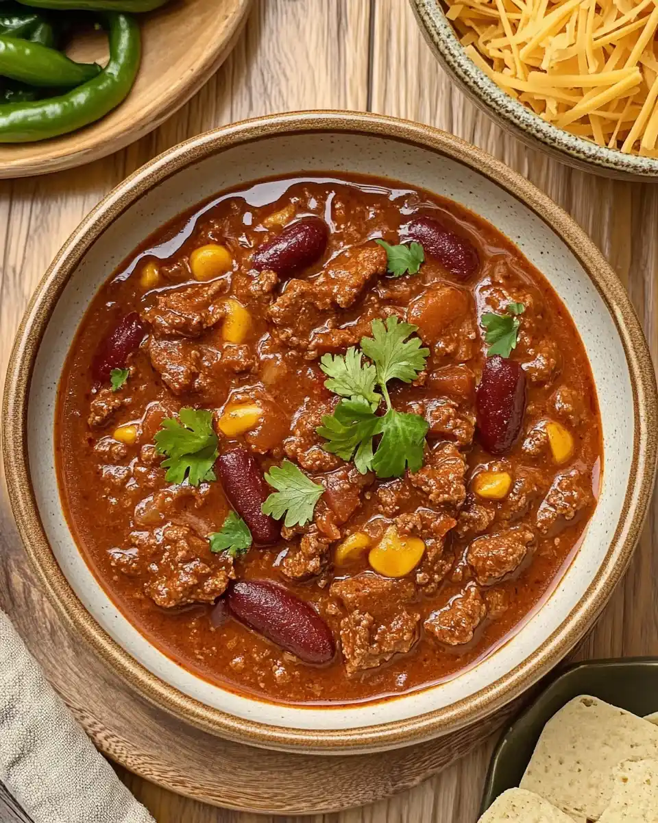 Herzhafter Guinness-Rindfleisch-Chili für kalte Tage genießen!