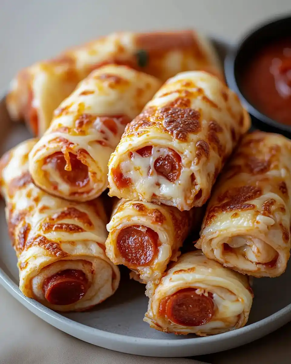 Käse-Pepperoni-Pizza-Rollen: Schnell und einfach zubereiten!