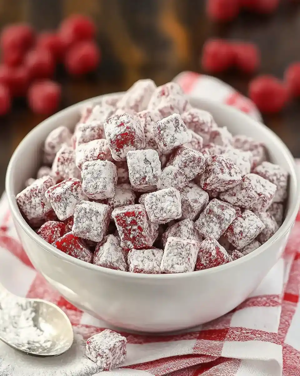 Kirschen-Cheesecake-Puppy Chow: Einfach unwiderstehlich!