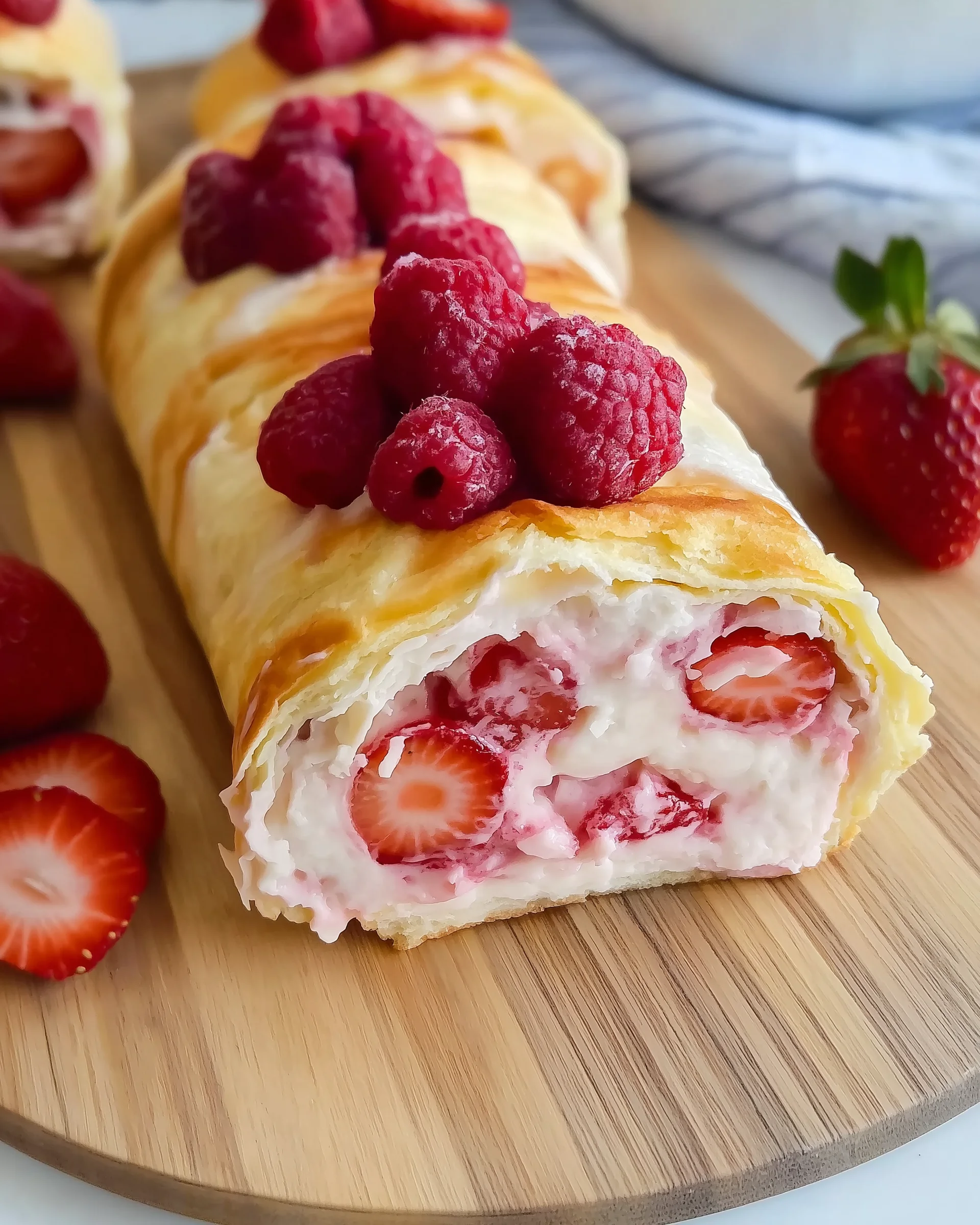 Ofenpfannkuchenrolle mit Erdbeercreme – So gelingt's!