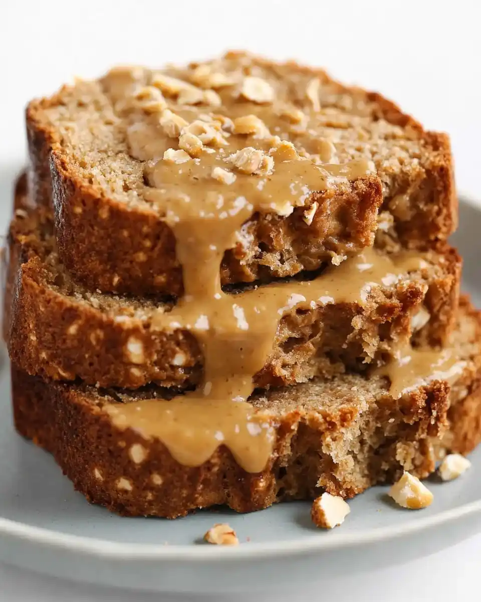 Saftiges Bananenbrot mit Erdnussbutter genießen!