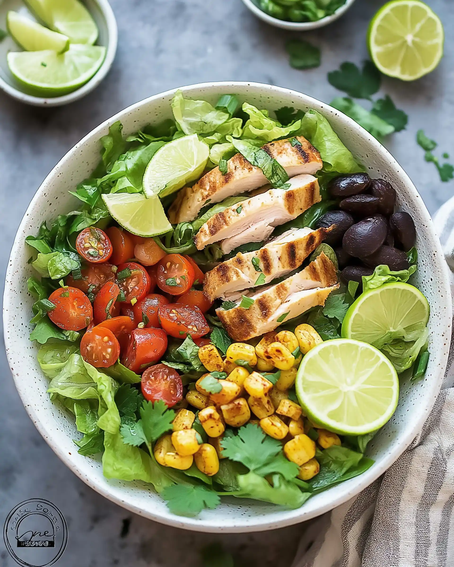 Santa Fe Hähnchensalat mit würzigem Limetten-Dressing entdecken!
