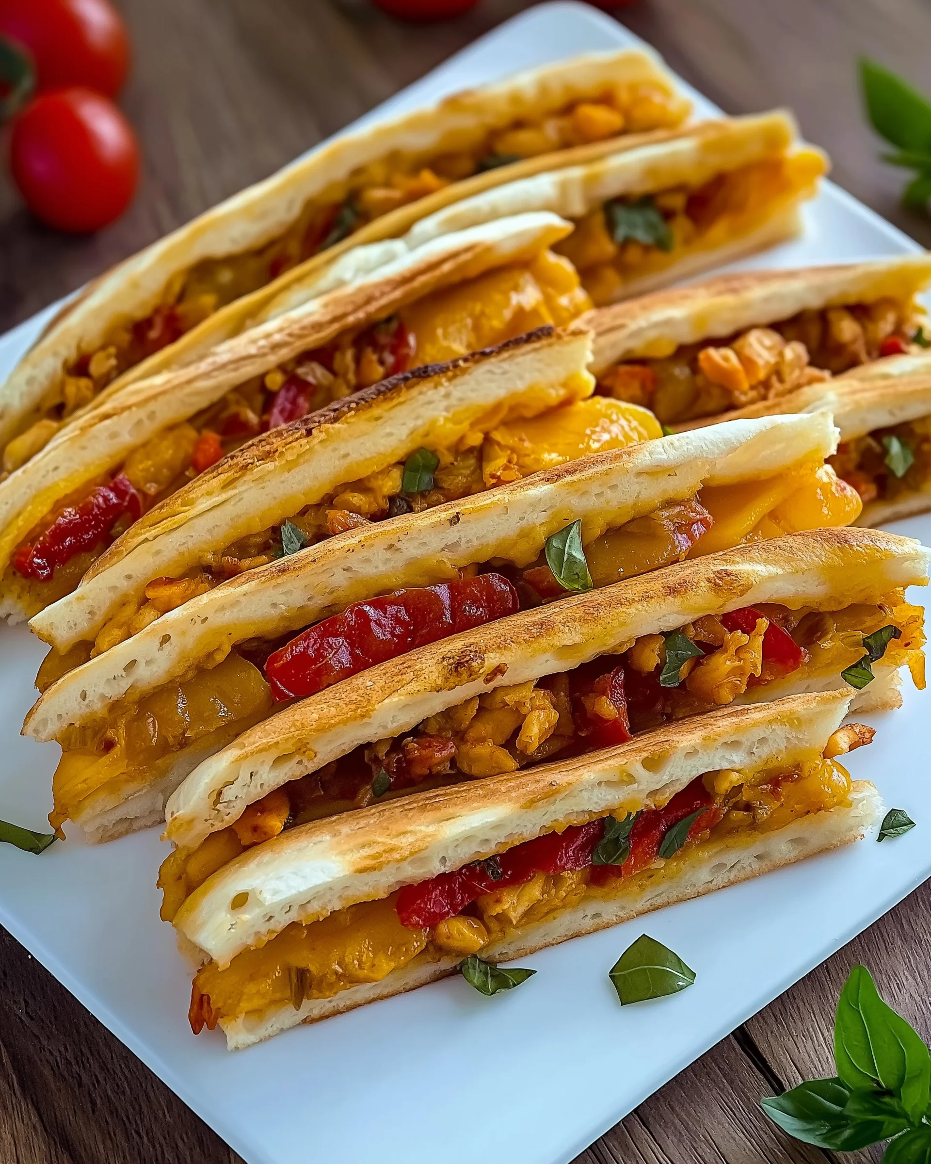 Schnelle Hähnchen-Panini aus Pizzateig für jeden Anlass!