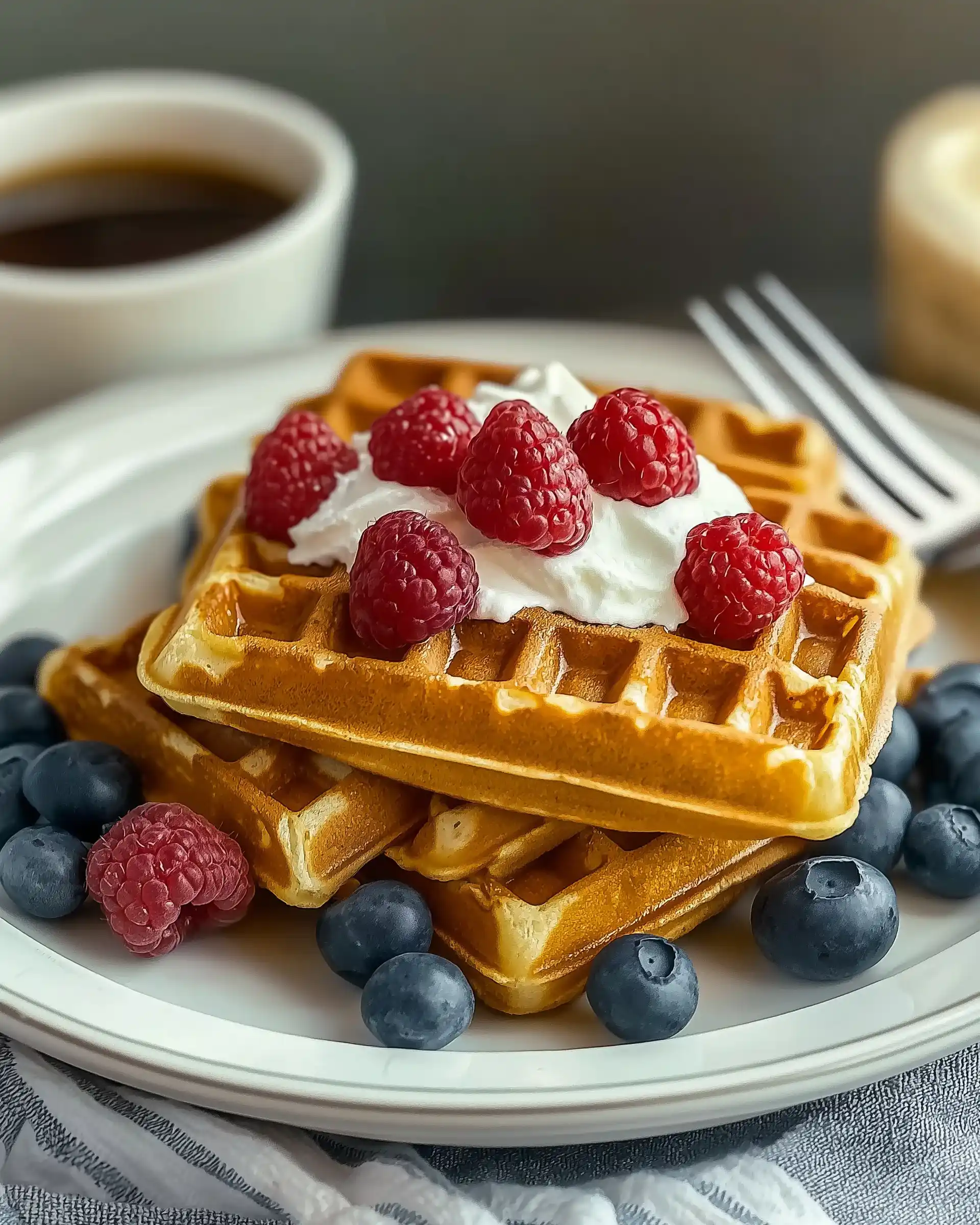 Vegane Waffeln mit Ahornsirup: Einfach unwiderstehlich!
