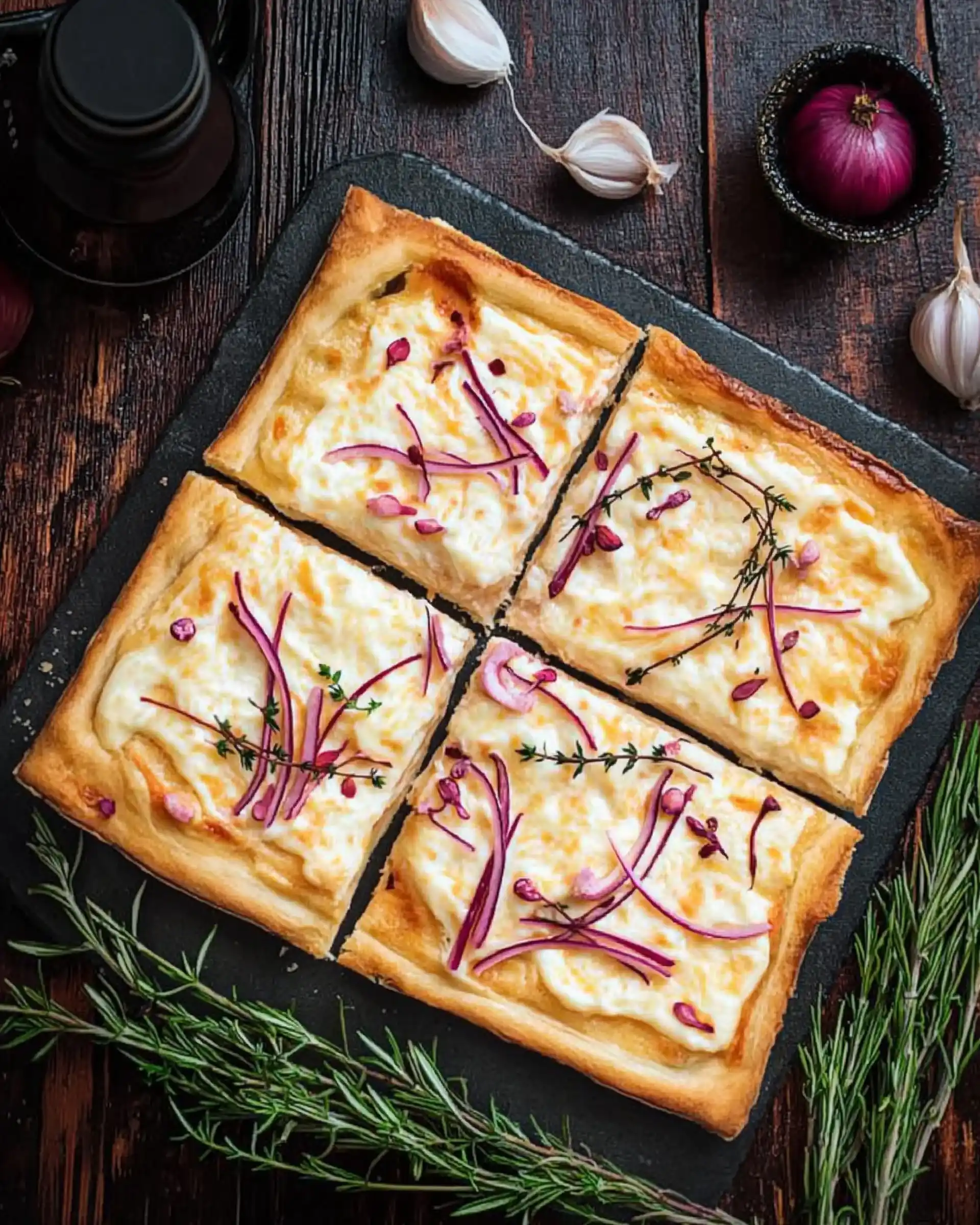 Zwiebelkuchen mit veganem Käse – So gelingt er perfekt!