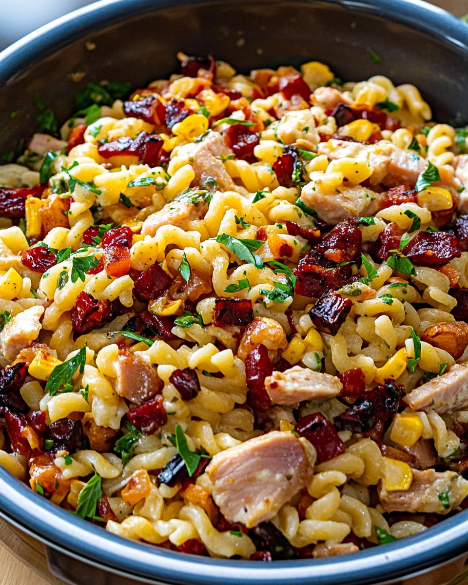 BBQ-Hühnchen-Pasta-Salat: Ein köstliches Rezept entdecken!