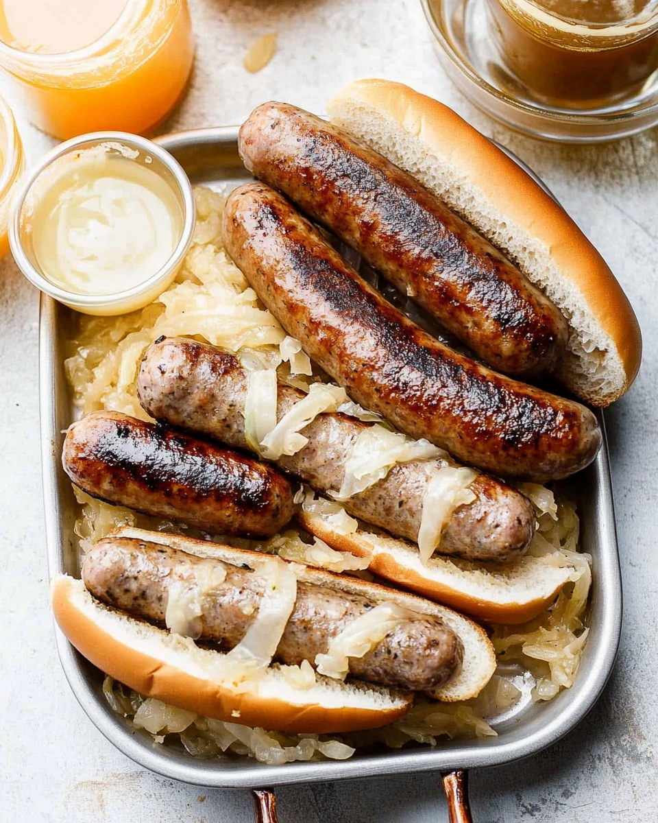 Bierbratwürste mit Sauerkraut: Ein Genuss für Feinschmecker!