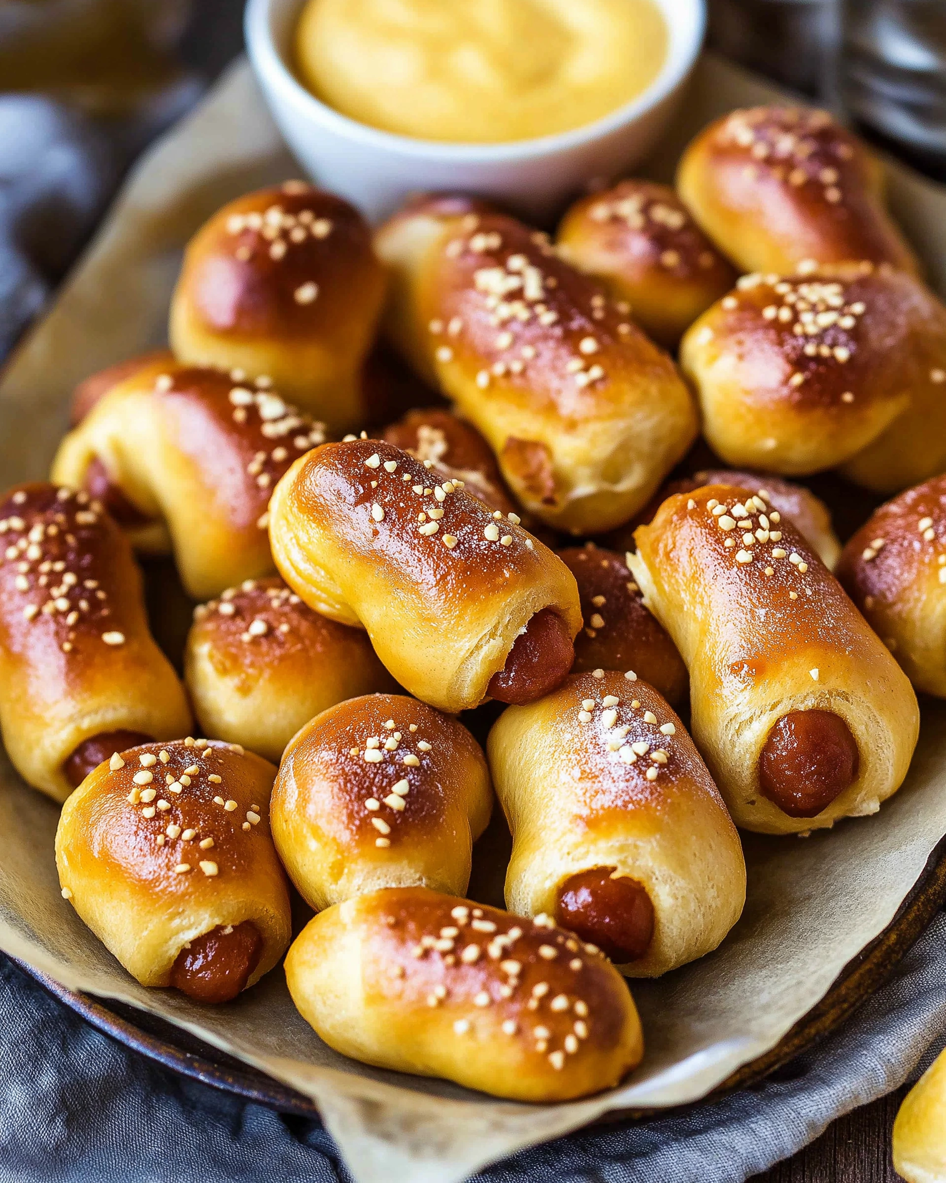 Bierige Brezel-Würstchen im Schlafrock - ein Genuss!