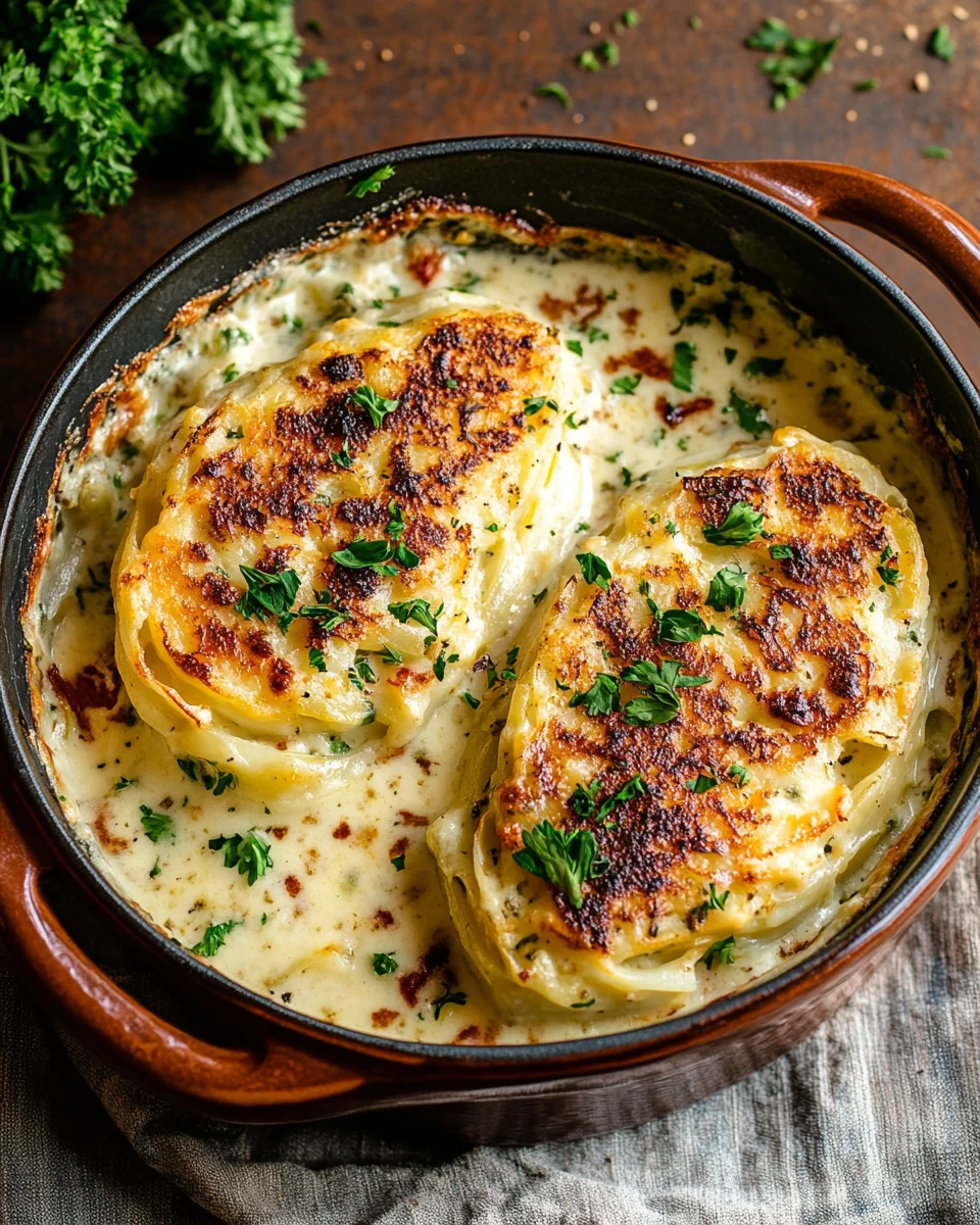 Cremig überbackener Spitzkohl mit Café de Paris Kruste begeistern!