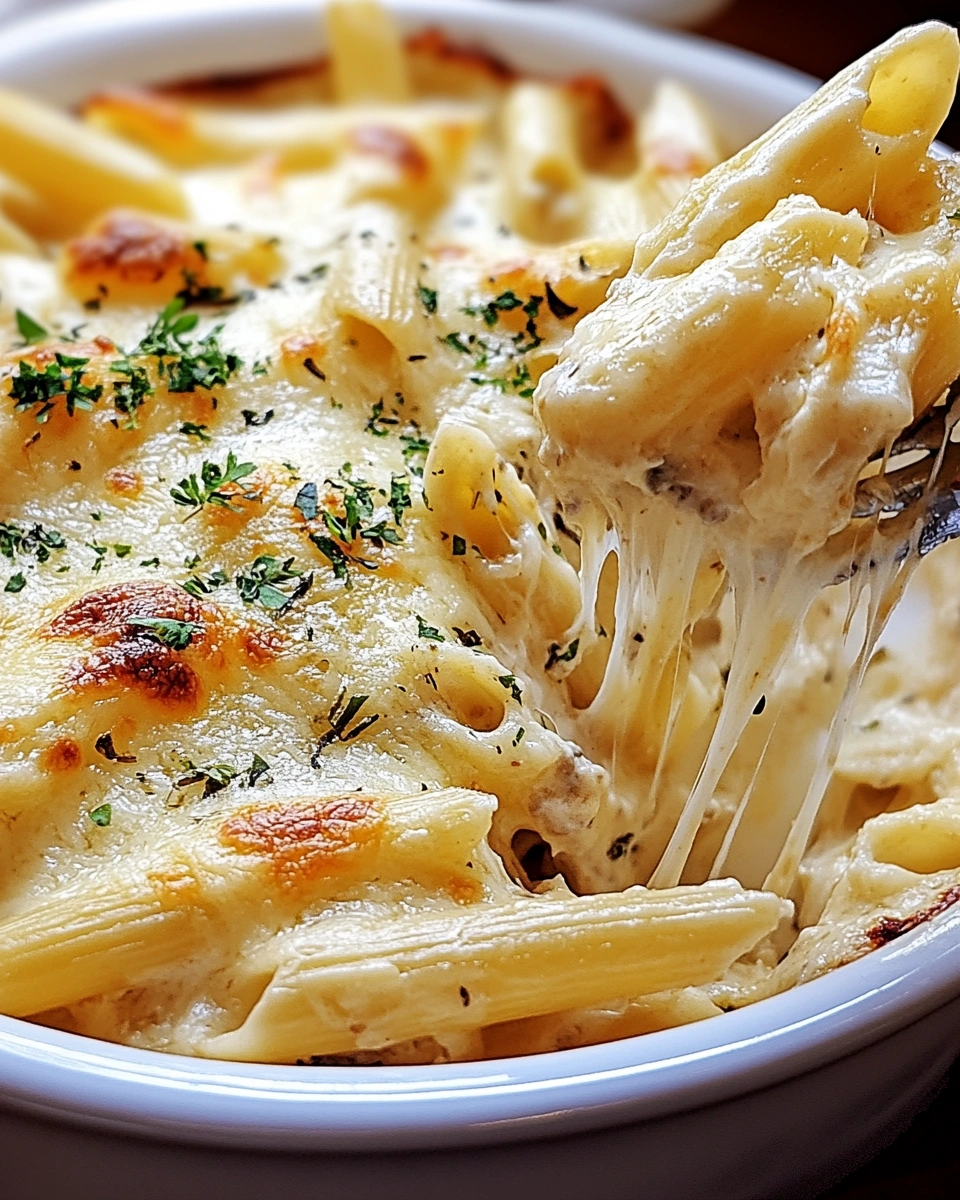 Cremige Hähnchen-Alfredo-Ziti in nur 30 Minuten zubereiten!