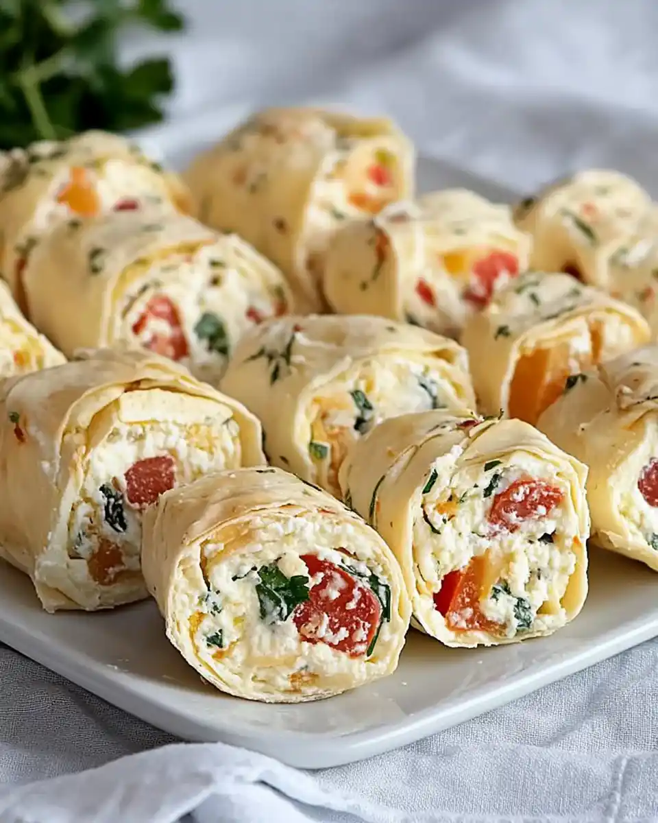 Feta-Röllchen mit Paprika und Kräutern einfach selber machen!