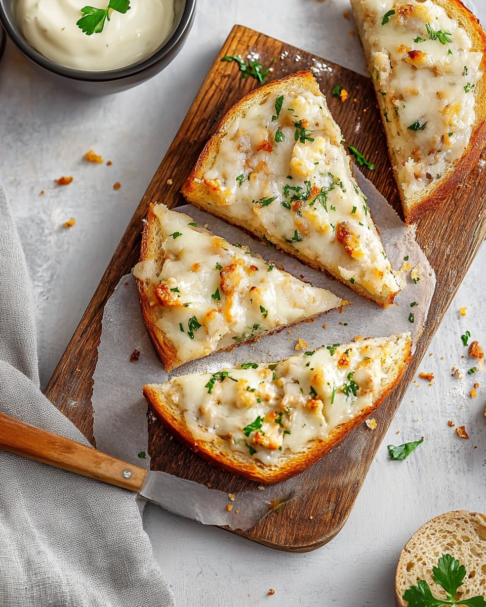 Hähnchen Alfredo mit Knoblauchbrot: Einfaches Rezept!