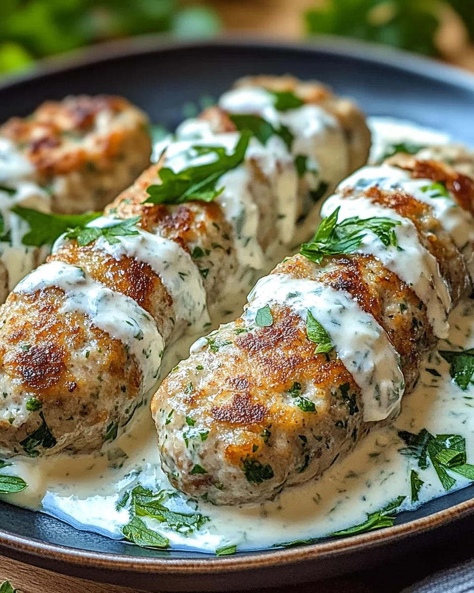 Hähnchen-Kofta mit Knoblauch-Joghurt-Sauce einfach genießen!